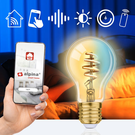 WiFi Smart E27 LED Warm/Kaltweiß 4,9W 360 lm
