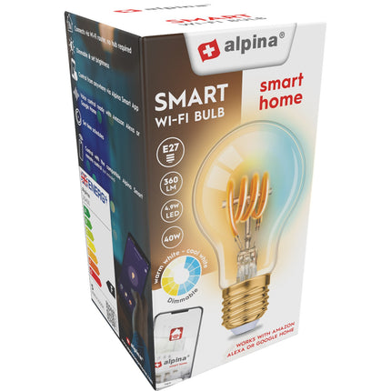 WiFi Smart E27 LED Warm/Kaltweiß 4,9W 360 lm