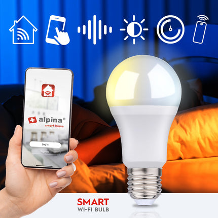 Ampoule LED WiFi Smart E27 Blanc chaud/froid 9 W 806 lm