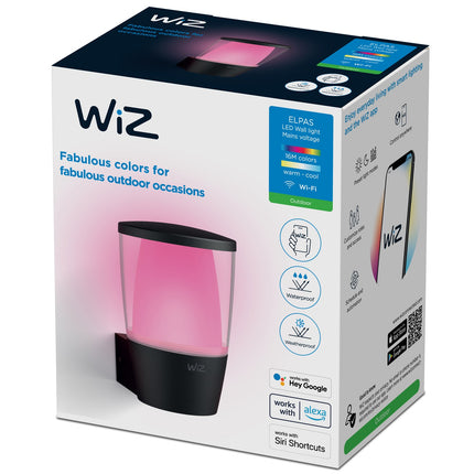 WiFi chytrá nástěnná lampa Elpas, barevná + teplá-studená bílá, 230V