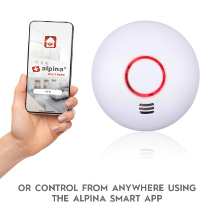 Alarme incendie intelligente Wi-Fi (fumée et chaleur)