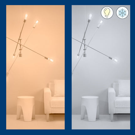Ampoule LED connectée Wi-Fi E14 Krone 40 W Blanc chaud-froid 470 lm Lot de 3