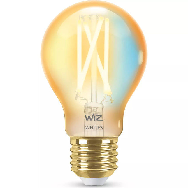 WiFi chytrá LED žárovka E27 50W Filament jantarová, teplá-studená bílá, 640 lm