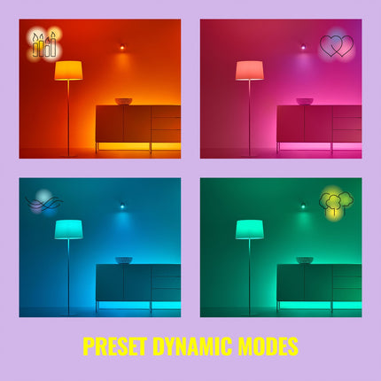 WiFi Smart LED GU10 50W 345lm Color + Warm-cool white 3-pack