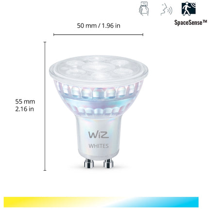 Ampoule LED connectée WiFi GU10 50 W 345 lm Blanc chaud-froid 1 pack