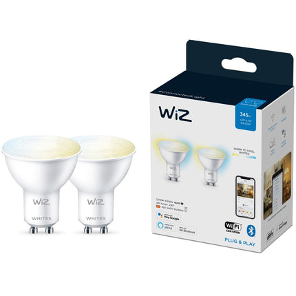 WiFi Smart LED GU10 50W Warm-Kaltweiß 2er-Pack