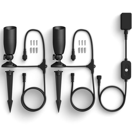 WiFi chytré LED bodové svítidlo, barevné + teplá-studená bílá, 12V, startovací sada