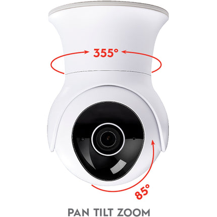 Caméra extérieure intelligente Wi-Fi 1080p rotative