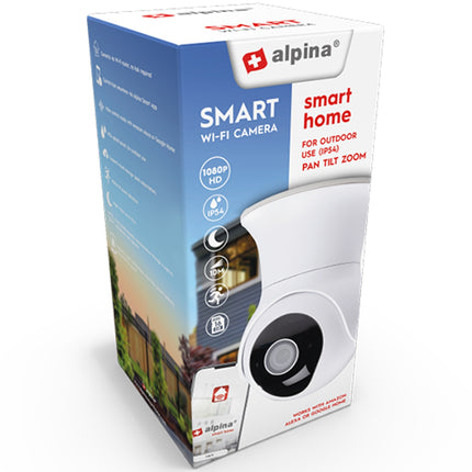 Caméra extérieure intelligente Wi-Fi 1080p rotative
