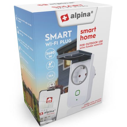 WiFi Smart Plug Outdoor 3680W + Energiemessung