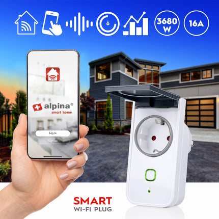 WiFi Smart Plug Outdoor 3680W + Energiemessung