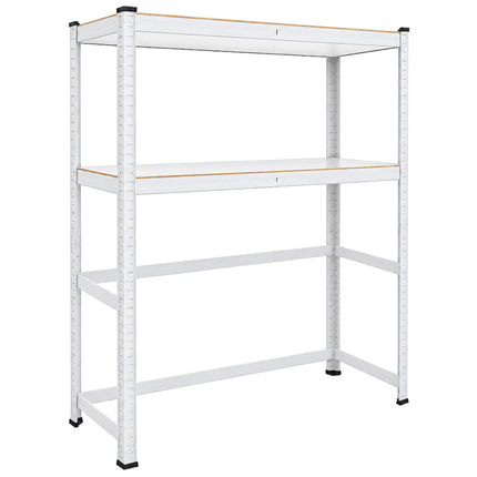 Wide Heavy-Duty Shelf Over Washer and Dryer, Steel and MDF, White
