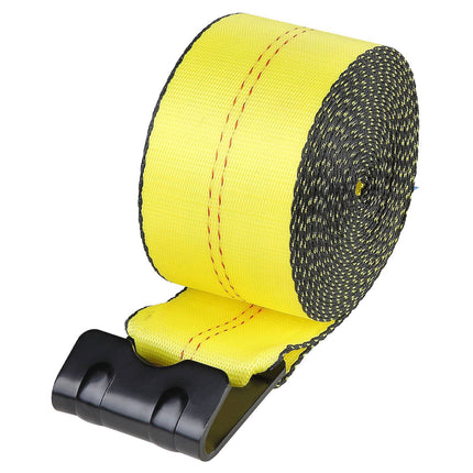 Winch Straps 4 in x 30 ft, Flat Hook, 4 Pack