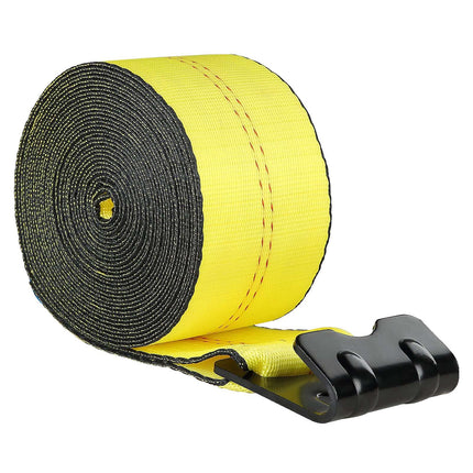 Winch Straps, 4 in x 40 ft, Flat Hook, 10 Pack