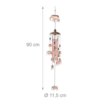 Windspiel mit Glöckchen &amp; Elefanten