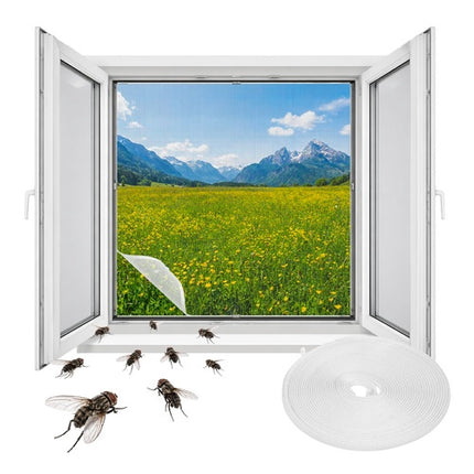 Window Mosquito Net, 160x130 cm, White Velcro Mesh