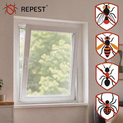Window Mosquito Net, 160x130 cm, White Velcro Mesh