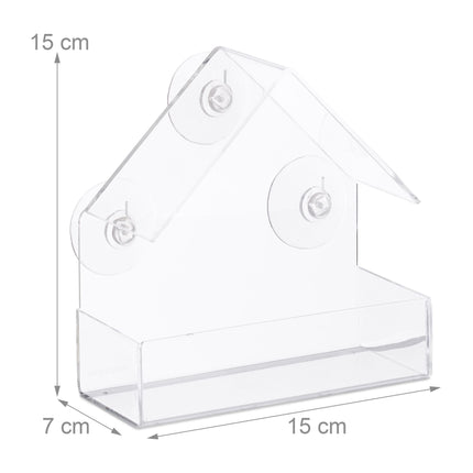 Window bird feeder, set of 2