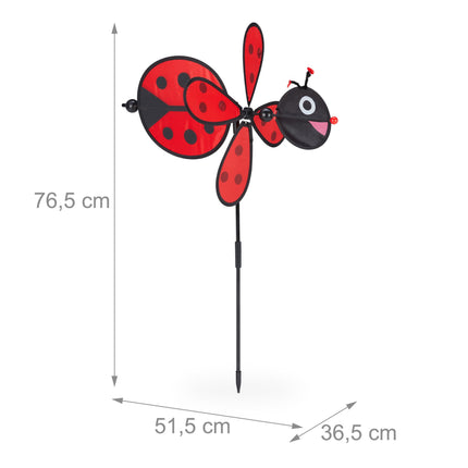 Wind spin ladybug