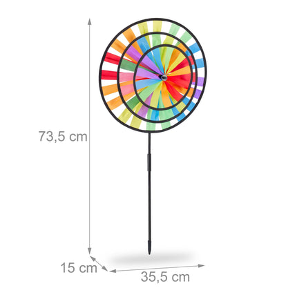 Windwirbelnder Regenbogen
