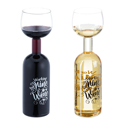 Weinflaschenglas – Fasst 750 ml, Lustiges Geschenk für Weinliebhaber