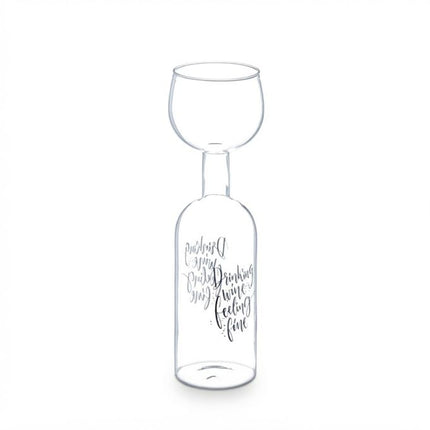 Weinflaschenglas – Fasst 750 ml, lustiges Geschenk für Weinliebhaber