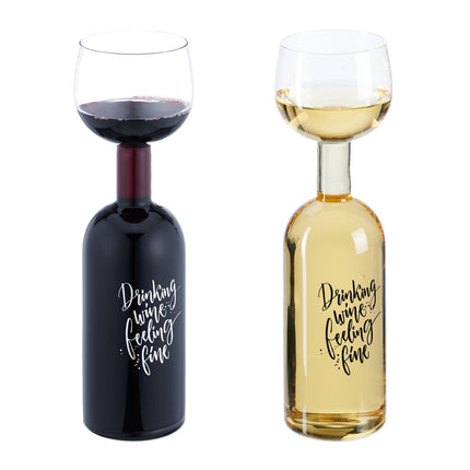Weinflaschenglas – Fasst 750 ml, lustiges Geschenk für Weinliebhaber