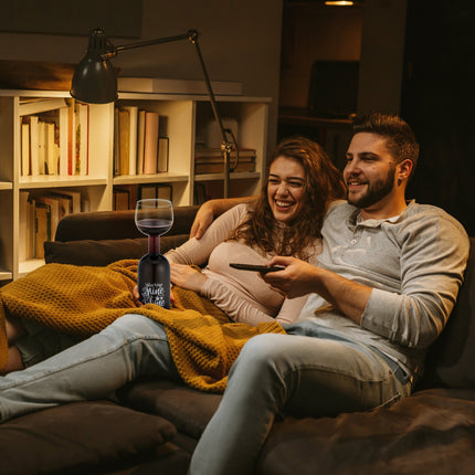 Weinflaschenglas – Fasst 750 ml, Lustiges Geschenk für Weinliebhaber