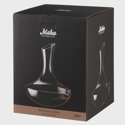 Dekantér na víno, 2.3L křišťálové sklo, snadné nalévání