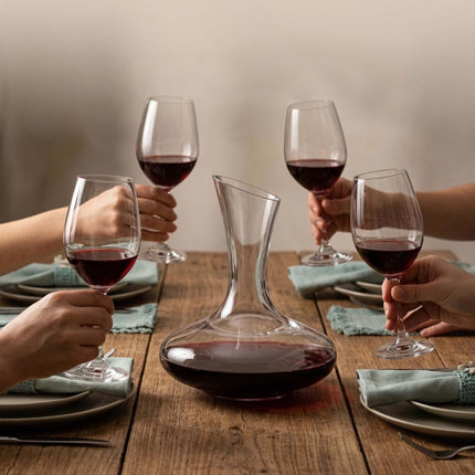 Weingläser-Set mit Dekanter, Klarglas, 5-teilig