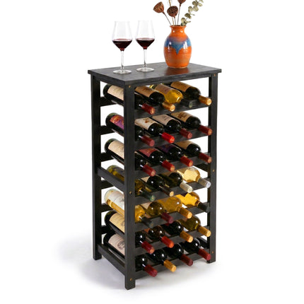 Weinregal, Nussbaumholz, für 28 Flaschen, liegende Lagerung