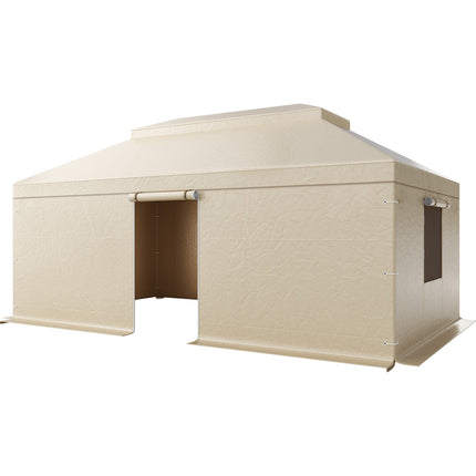 Winter Gazebo Cover 12x20 ft, Waterproof PE Sidewalls