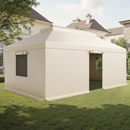 Winter Gazebo Cover 12x20 ft, Waterproof PE Sidewalls