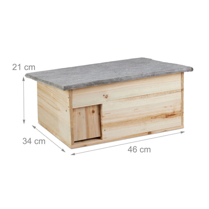 Maison pour hérisson résistante à l'hiver en kit