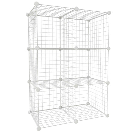 Drahtregal-Würfelregale, modular, aus Metall, Klick-System