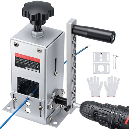 Wire Stripper Machine 1.5-30 mm, Hand Crank or Drill