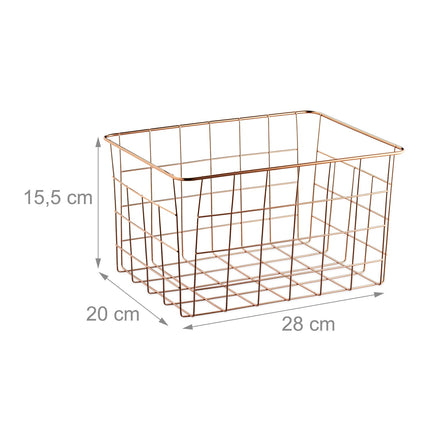 Wire baskets - set of 3