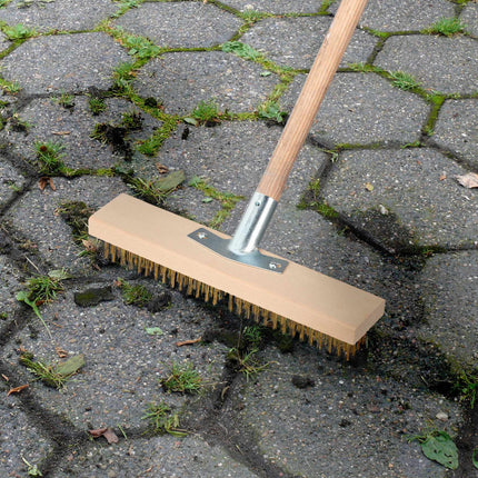 Drahtbesen mit Stahlbürste im 2er Set