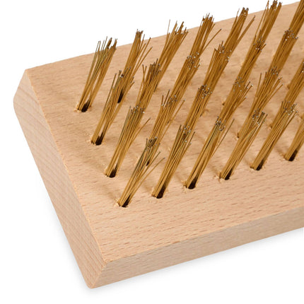 Drahtbesen mit Stahlbürste im 2er Set