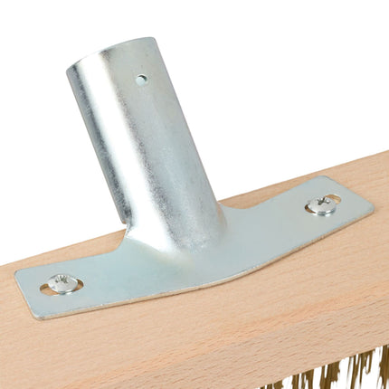 Drahtbesen mit Stahlbürste im 2er Set