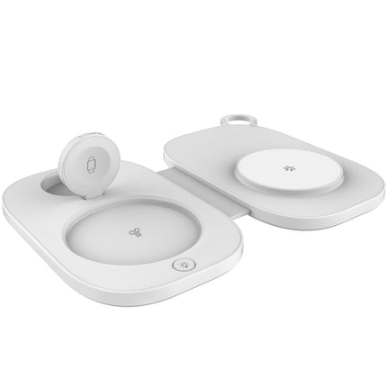 Kabelloses 3-in-1 Ladegerät, MagSafe-kompatibel, Weiß