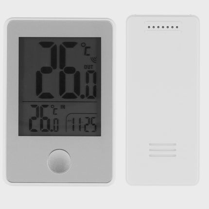 Kabelloses digitales Innen-/Außenthermometer mit Uhr