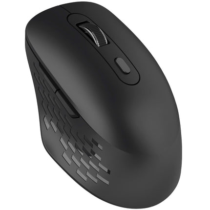 Bezdrátová dvourežimová myš, tichá, Bluetooth + RF, černá