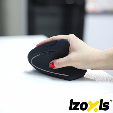 Wireless Ergonomic Vertical Mouse, USB, 6 Buttons