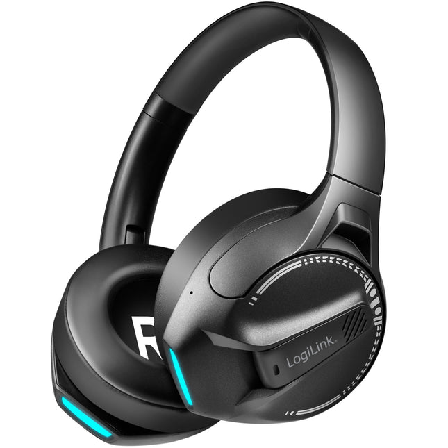 Bezdrátový herní headset, Bluetooth 6.0, černý, výdrž baterie 50 h