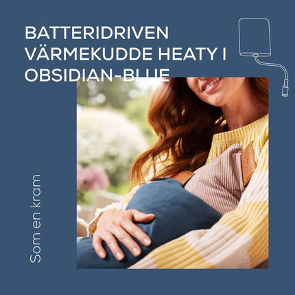 Kabelloses Heizkissen – Obsidianblau, Komfort-Design