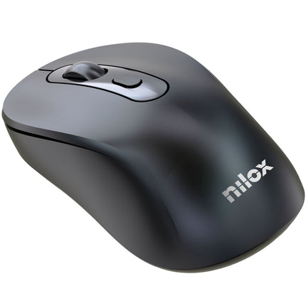 Wireless Mouse, Dual Mode (BT + 2.4 GHz), Rechargeable, Black