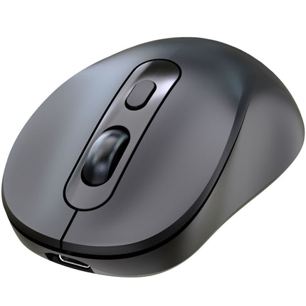 Wireless Mouse, Dual Mode (BT + 2.4 GHz), Rechargeable, Black