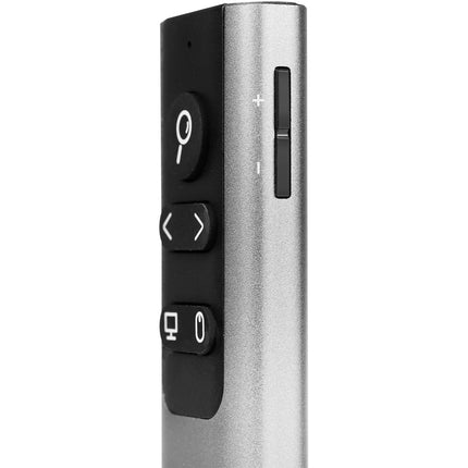 Wireless Presenter with Laser Pointer, Aluminum