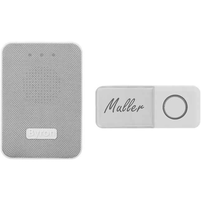 Drahtlose Türklingel mit Stoffschrift Batteriebetrieben